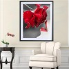 2019 New Hot Sale Full Square Red Rose 5d Diy Diamond Painting Flowers UK VM2003