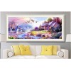 Modern Art 2019 New Purple Garden Cottages Diy 5d Diamond Painting Set UK VM20070