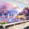 Modern Art 2019 New Purple Garden Cottages Diy 5d Diamond Painting Set UK VM20070