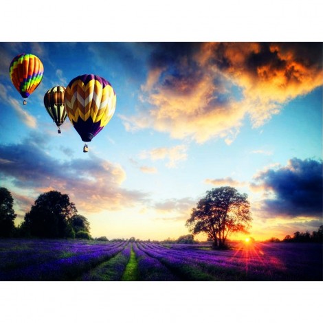 Special Full Drill Hot Air Balloon 5D DIY Embroidery Cross Stitch Kits UK NA0643