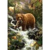 Hot Sale Lovely Bear Catch  A Fish Diamond Painting Kits UK Af9702